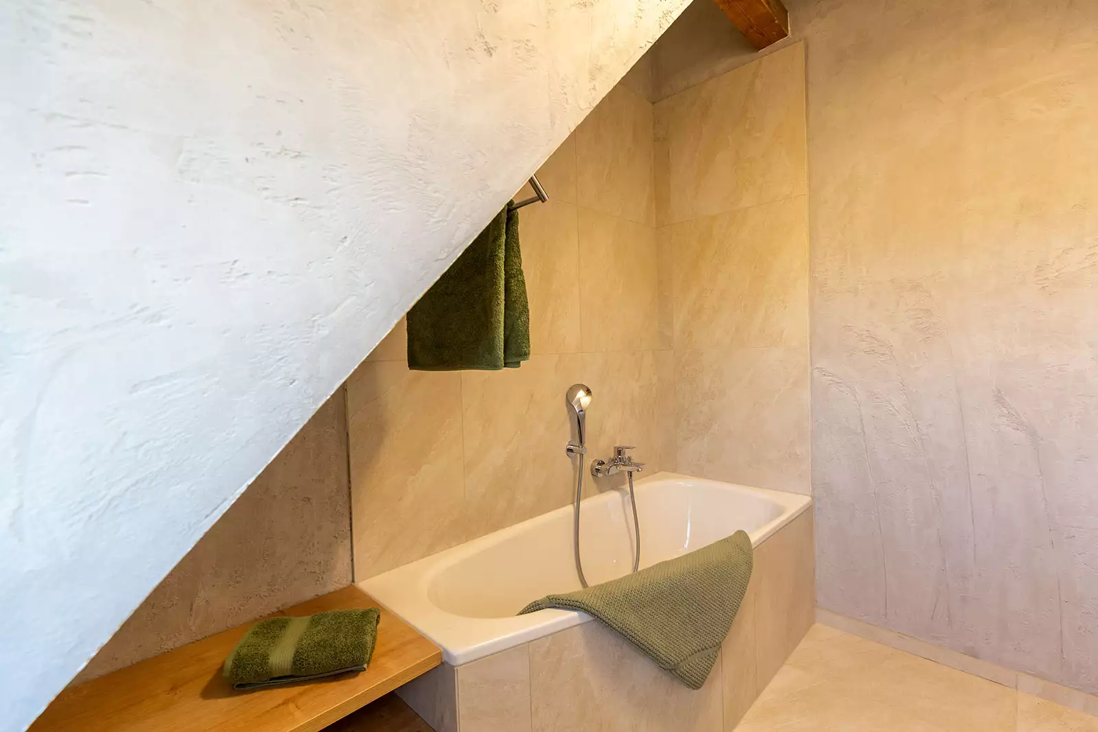 Detailaufnahme Badewanne im Ferienhaus Deichschlösschen